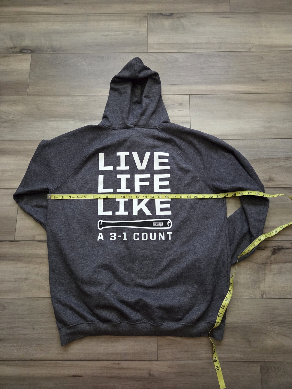 Baseballism Dark Gray Hoodie  Sweatshirt - Picture 6 of 7